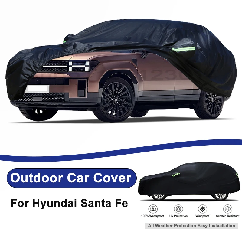 Outdoor Full Car Cover For Hyundai Santa Fe with Reflective Strips Waterproof Snowproof Dustproof UV Protection Auto Accessory
Outdoor Full Car Cover For Hyundai Santa Fe with Reflective Strips Waterproof Snowproof Dustproof UV Protection Auto Accessory