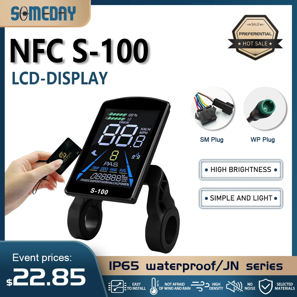 24V-72V Electric Bicycle S-100 LCD Color Display Control SM/Waterproof Connection Plug Using UART2 protocol
24V-72V Electric Bicycle S-100 LCD Color Display Control SM/Waterproof Connection Plug Using UART2 protocol