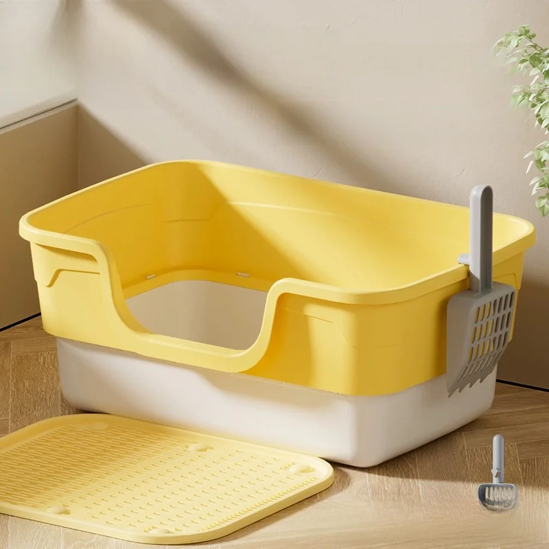Large Size Open Top Litter Box Double Layer Anti-Spla Pet Toilet Easy to ovel New pe Sand Tray Pet Supplies
Large Size Open Top Litter Box Double Layer Anti-Spla Pet Toilet Easy to ovel New pe Sand Tray Pet Supplies
