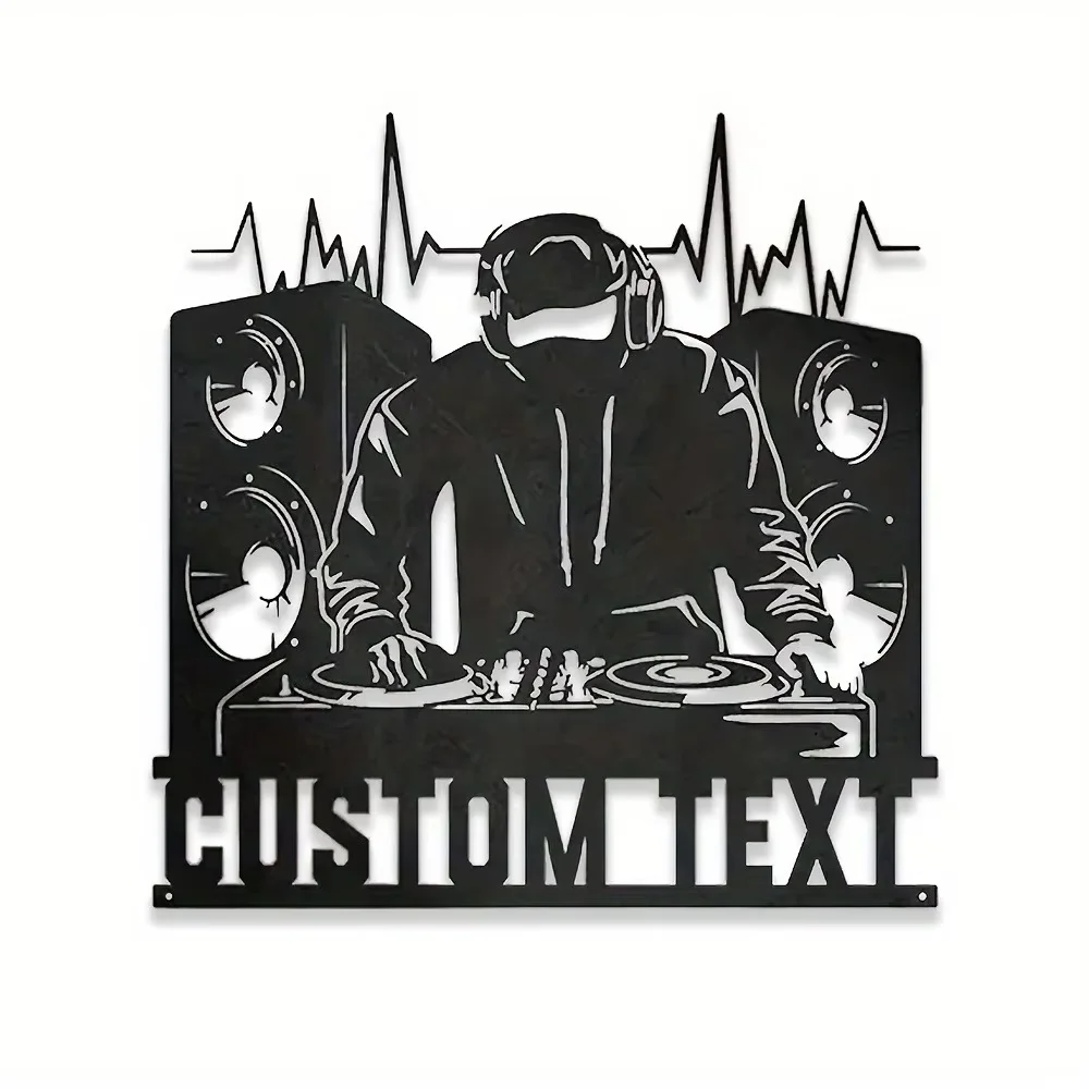 Custom DJ - Themed Black Metal Wall Art. Personalize, Modern Design. Easy Mounting. Great Gift for Music Fans.
Custom DJ - Themed Black Metal Wall Art. Personalize, Modern Design. Easy Mounting. Great Gift for Music Fans.