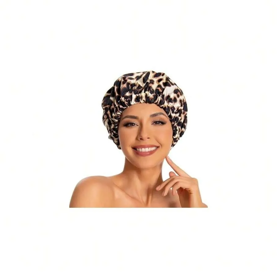 Reusable Shower Cap For Women, Large Waterproof Shower Essentials Bonnet Washable Elastic Band Bath Hair Wrap Hat For Long Hair
Reusable Shower Cap For Women, Large Waterproof Shower Essentials Bonnet Washable Elastic Band Bath Hair Wrap Hat For Long Hair