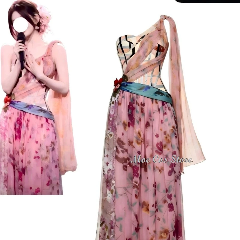 Summer Anime Concert Outfit – Rosy Zhao Pink Floral Skirt Dress, Zhao Lusi Bangkok Style, Women Fancy Cosplay Clothing for Fans
Summer Anime Concert Outfit – Rosy Zhao Pink Floral Skirt Dress, Zhao Lusi Bangkok Style, Women Fancy Cosplay Clothing for Fans