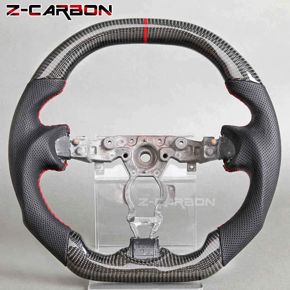 Carbon Fiber Car Steering Wheel For Nissan 370Z 2009-2021 Perforated Leather Red Stitching Racing Wheel Falt Top Flat Bottom
Carbon Fiber Car Steering Wheel For Nissan 370Z 2009-2021 Perforated Leather Red Stitching Racing Wheel Falt Top Flat Bottom