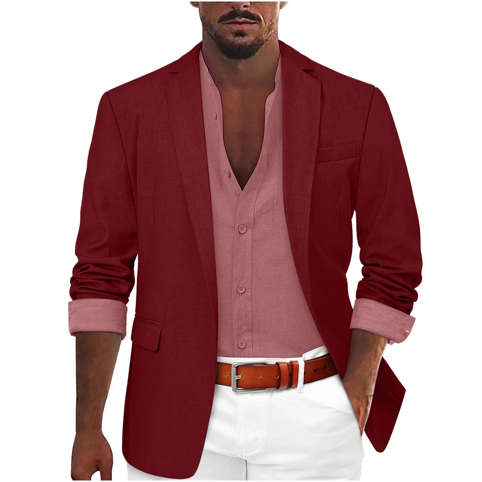 Male Autumn And Winter Solid Color Lapel One Button Multi Pockets Suit Jackets Simplicity Casual Daily Men's Blazer Coats
Male Autumn And Winter Solid Color Lapel One Button Multi Pockets Suit Jackets Simplicity Casual Daily Men's Blazer Coats