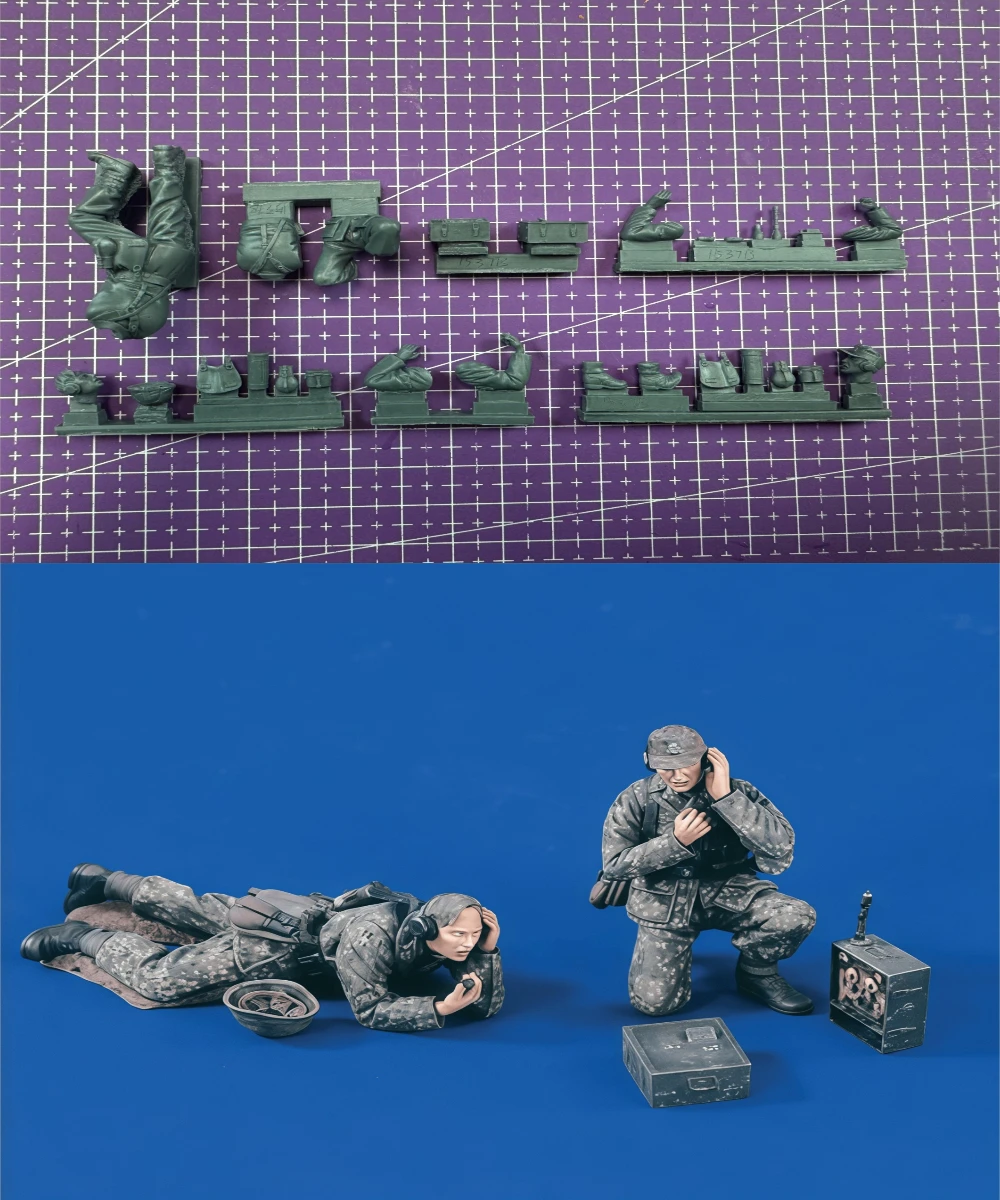 1:35 Resin Model Assembly Kit, Resin Combat Soldier 2-person Team, Unpainted
1:35 Resin Model Assembly Kit, Resin Combat Soldier 2-person Team, Unpainted