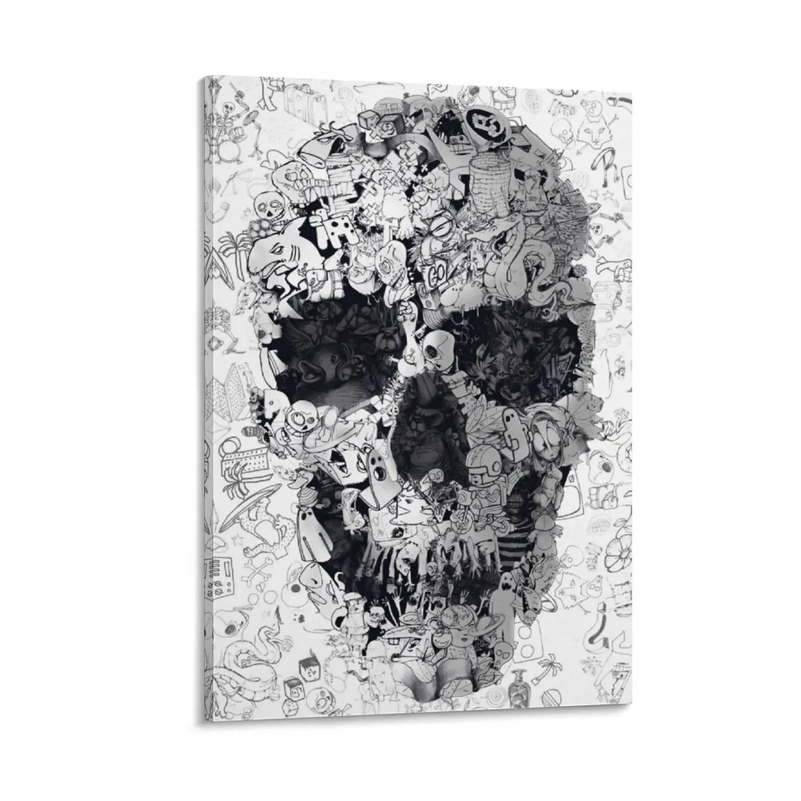 Doodle Skull Canvas Painting anime decoration posters wall frame for living room 
Doodle Skull Canvas Painting anime decoration posters wall frame for living room