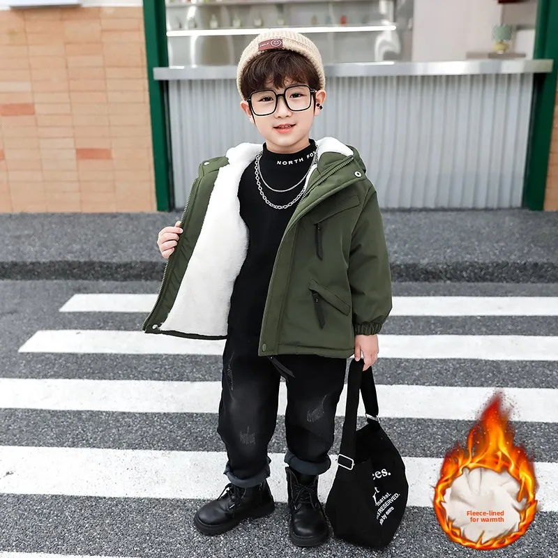 Thiened Fce Autumn Winter Jaet for Boys Waterproof Youth Faion Stand Fit Cotton Inner Teenagers Outwear Coat
Thiened Fce Autumn Winter Jaet for Boys Waterproof Youth Faion Stand Fit Cotton Inner Teenagers Outwear Coat