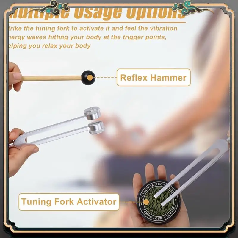 Premium Chakra Tuning Forks 128Hz, 136.1Hz, 256Hz, 384Hz For Healing,Sound Therapy,Keep Body
Premium Chakra Tuning Forks 128Hz, 136.1Hz, 256Hz, 384Hz For Healing,Sound Therapy,Keep Body