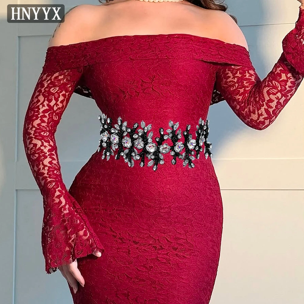 HNYYX Alloy Flower Wide Belt Black Handmade Pipe Cleaner Sash Daily Prom Party Waist Decoration Women's Dress Accessories SA378
HNYYX Alloy Flower Wide Belt Black Handmade Pipe Cleaner Sash Daily Prom Party Waist Decoration Women's Dress Accessories SA378
