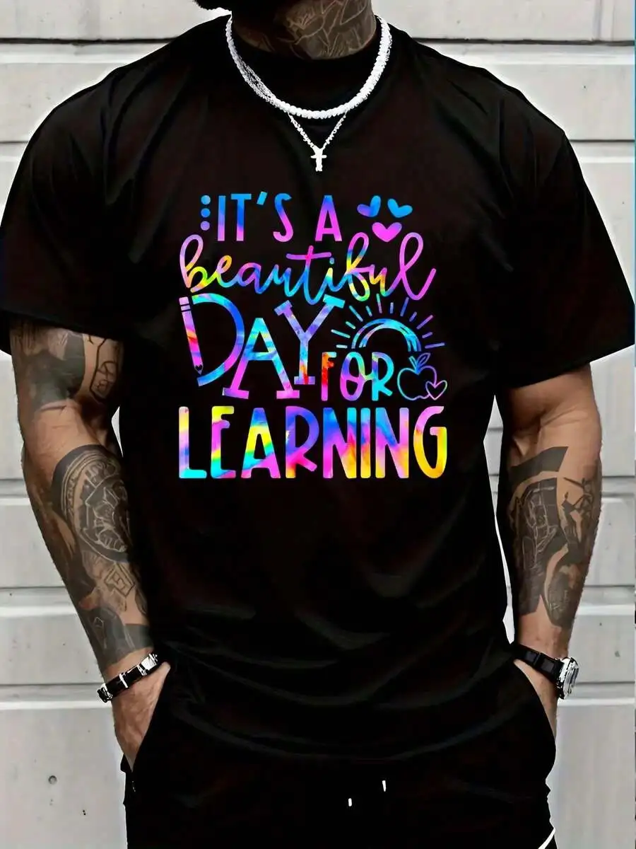 Its A Beautiful Day For Learning Tie Dye Graphic Tee Unisex Casual Crew Neck T-Shirt
Its A Beautiful Day For Learning Tie Dye Graphic Tee Unisex Casual Crew Neck T-Shirt