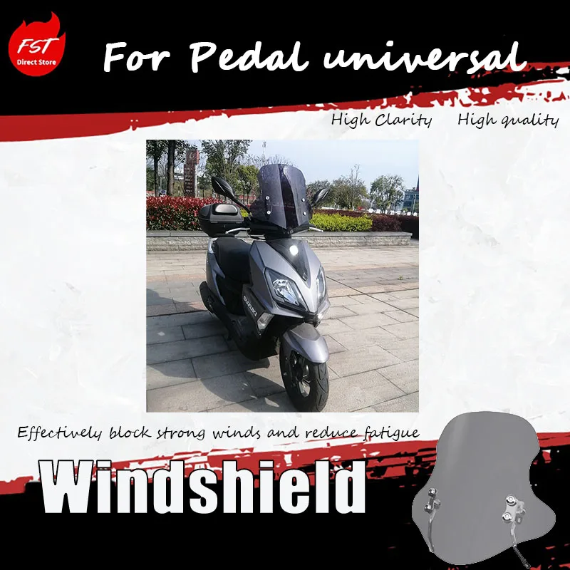 Adjustable high-transparency windshield suitable for most accessory windshields for scooter motorcycles
Adjustable high-transparency windshield suitable for most accessory windshields for scooter motorcycles
