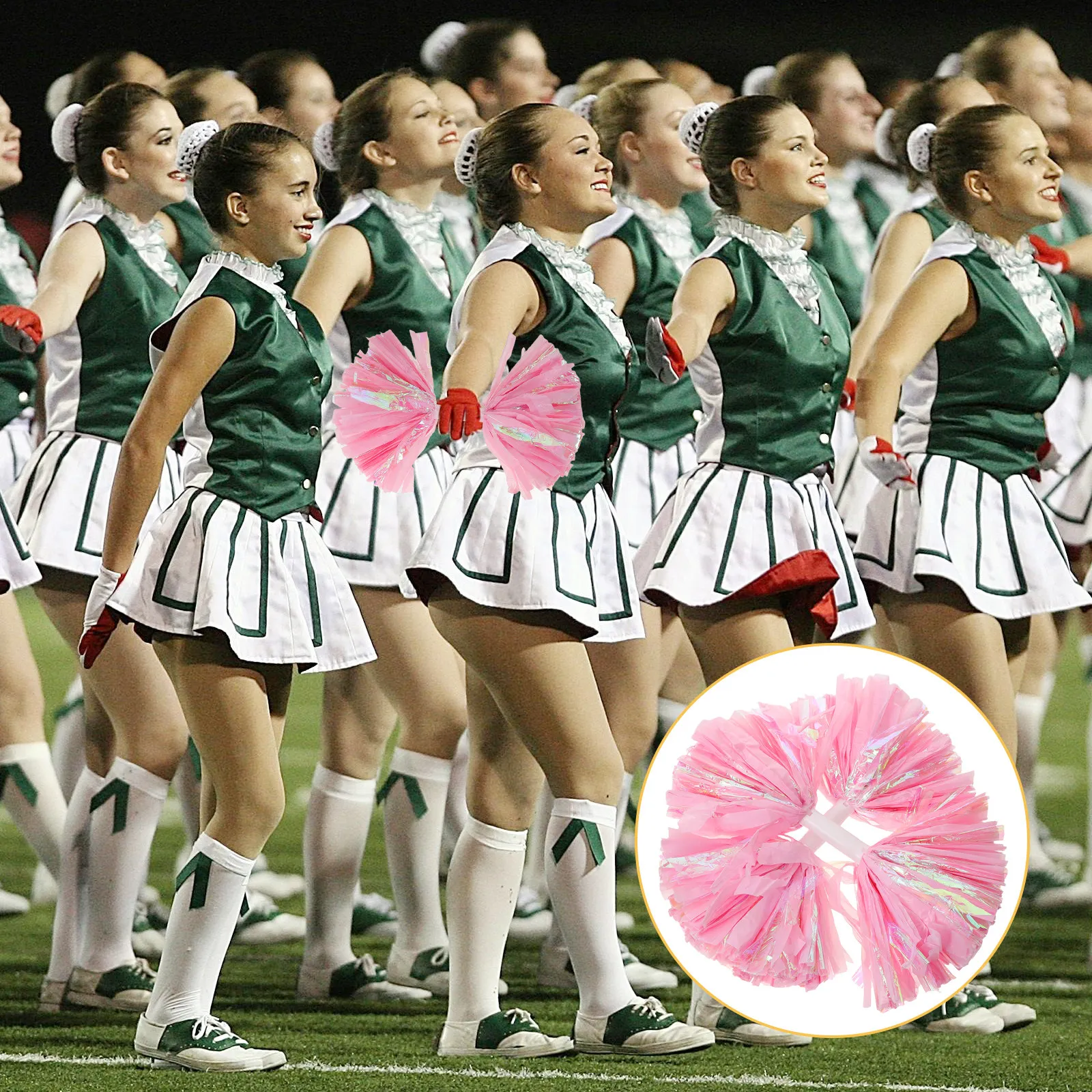 2Pcs Cheerleading Pom Poms Flowers Handle Sport Cheer Pom Poms for Team Competition School Sports Spirit Cheer
2Pcs Cheerleading Pom Poms Flowers Handle Sport Cheer Pom Poms for Team Competition School Sports Spirit Cheer