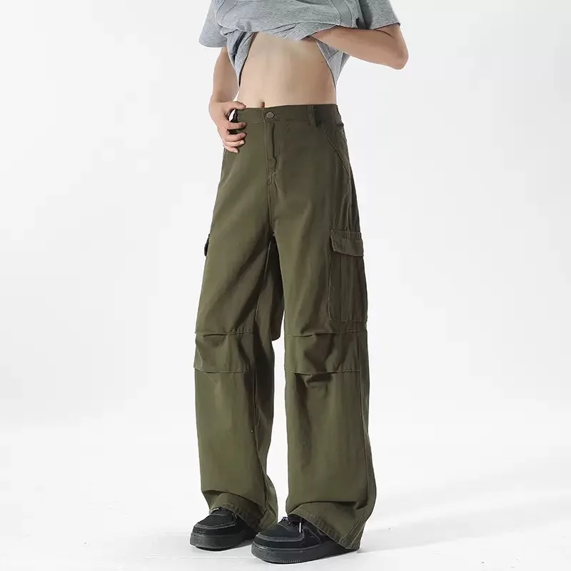 Spring and Autumn New Fashion Solid Color American Retro Straight Leg Cargo Jeans Men's Casual Loose Sport High Quality Pants
Spring and Autumn New Fashion Solid Color American Retro Straight Leg Cargo Jeans Men's Casual Loose Sport High Quality Pants