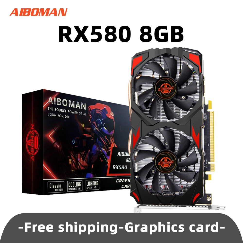 Radeon RX580 8G PCIE3.0x16 GDDR5 256Bit Cards Memory Video Gaming Card Suitable for Computer Assembly Accessories
Radeon RX580 8G PCIE3.0x16 GDDR5 256Bit Cards Memory Video Gaming Card Suitable for Computer Assembly Accessories 