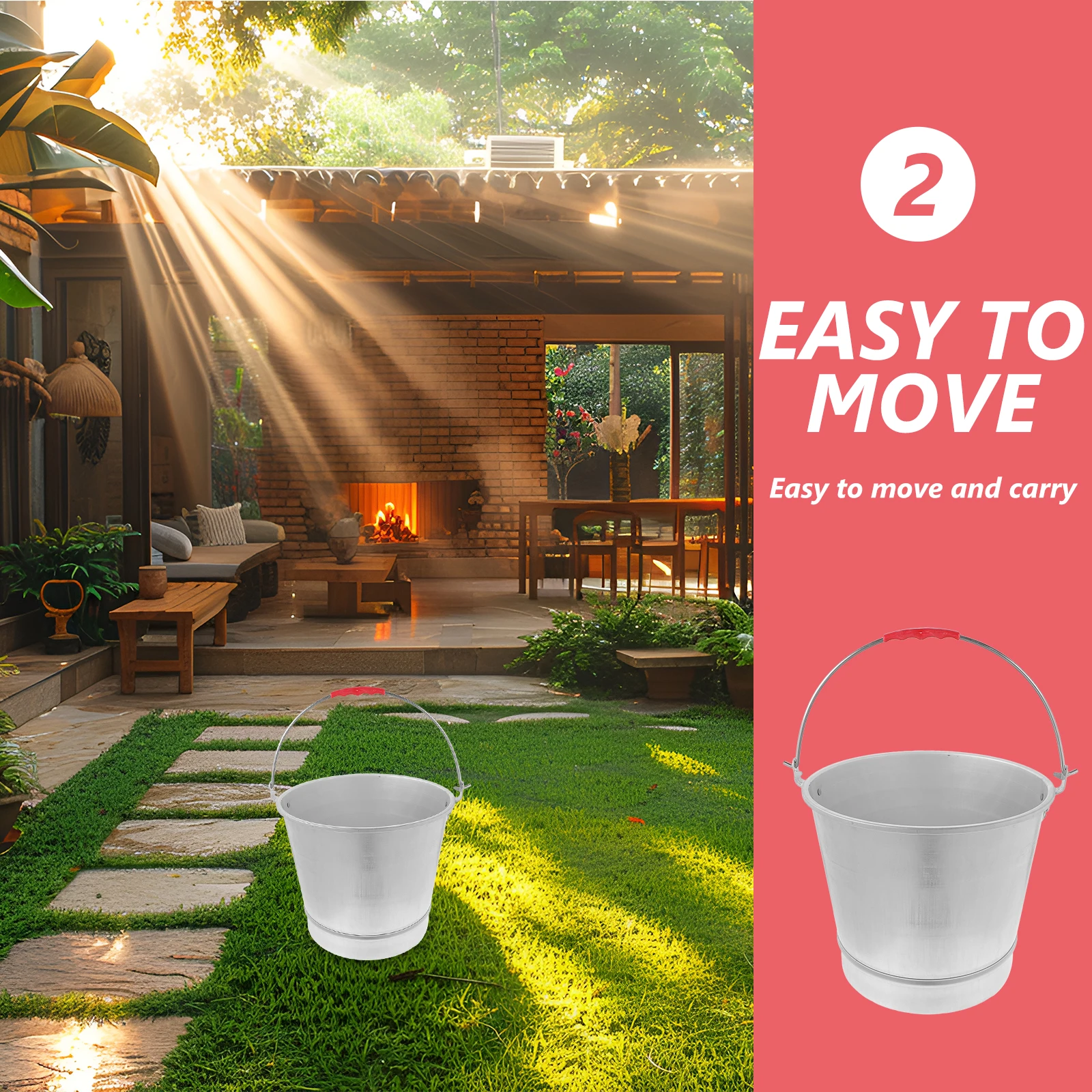 Thickened Metal Water Bucket Large Capacity Milk Storage Bucket Portable Durable Stainless Steel Ice Holder Water Holder
Thickened Metal Water Bucket Large Capacity Milk Storage Bucket Portable Durable Stainless Steel Ice Holder Water Holder