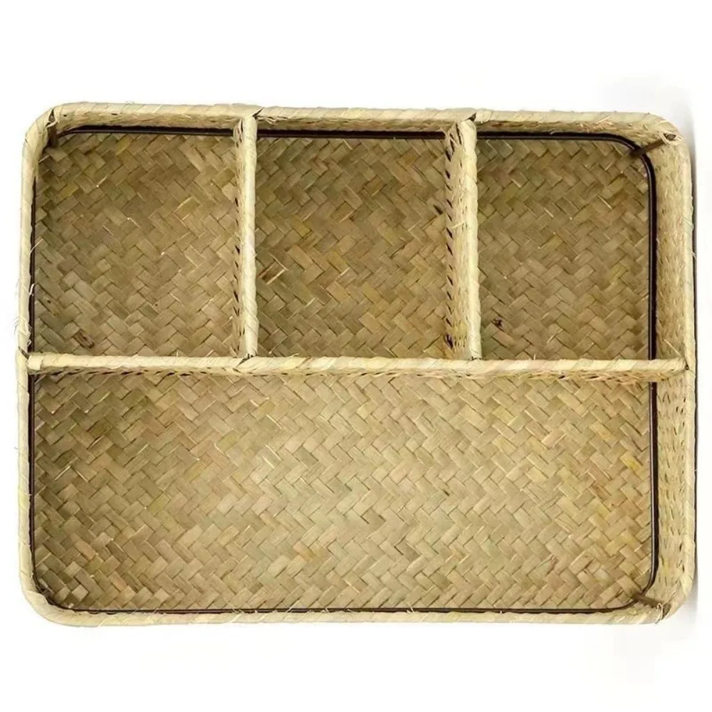 4 Grids Wicker Storage Box Handmade Breathable Multi-Compartment Organizer Jewelry Storage Stationery Arrangement Display Basket
4 Grids Wicker Storage Box Handmade Breathable Multi-Compartment Organizer Jewelry Storage Stationery Arrangement Display Basket