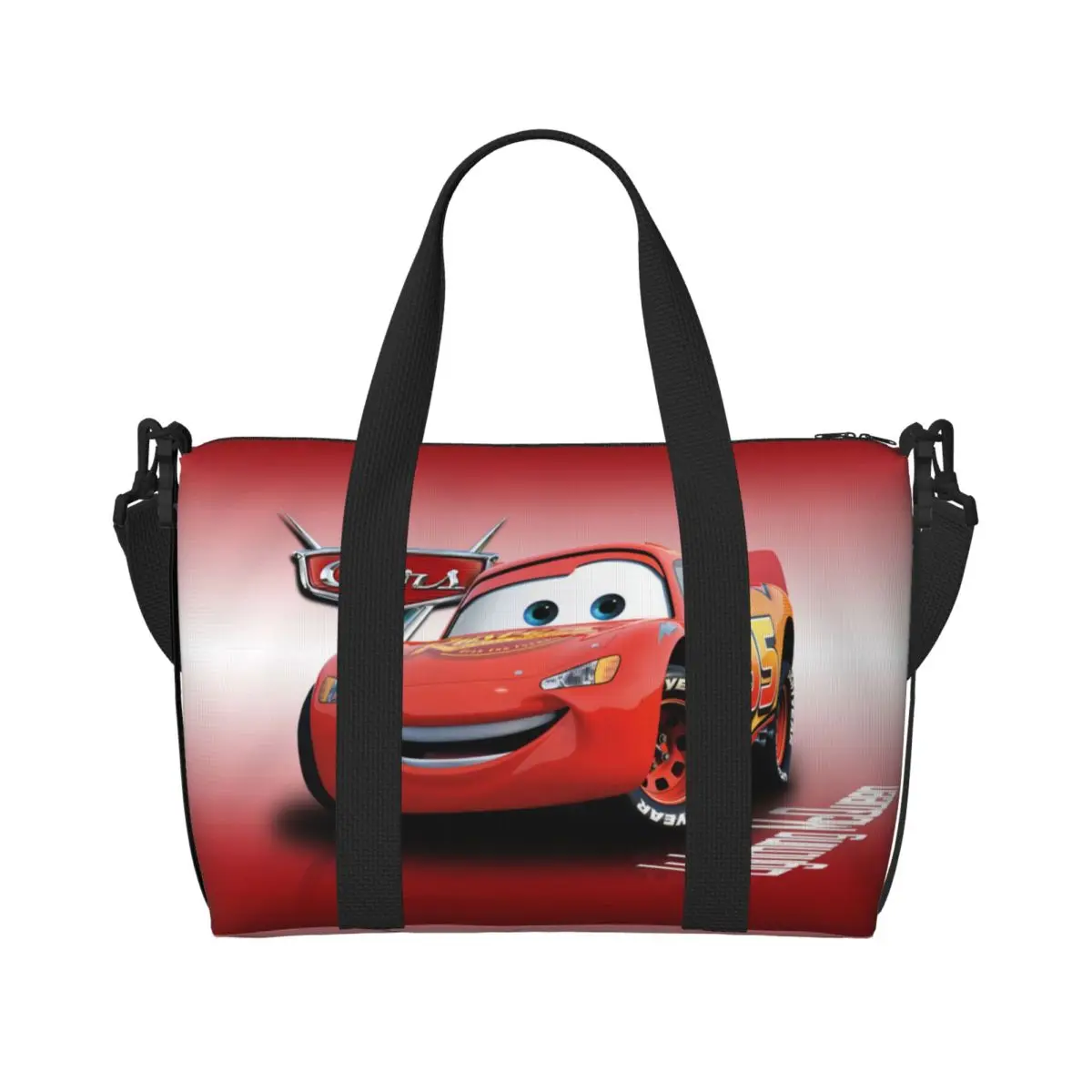 Custom Lighting McQueen Tote Bag Women Large Capacity Cartoon Gym Beach Travel Bags
Custom Lighting McQueen Tote Bag Women Large Capacity Cartoon Gym Beach Travel Bags