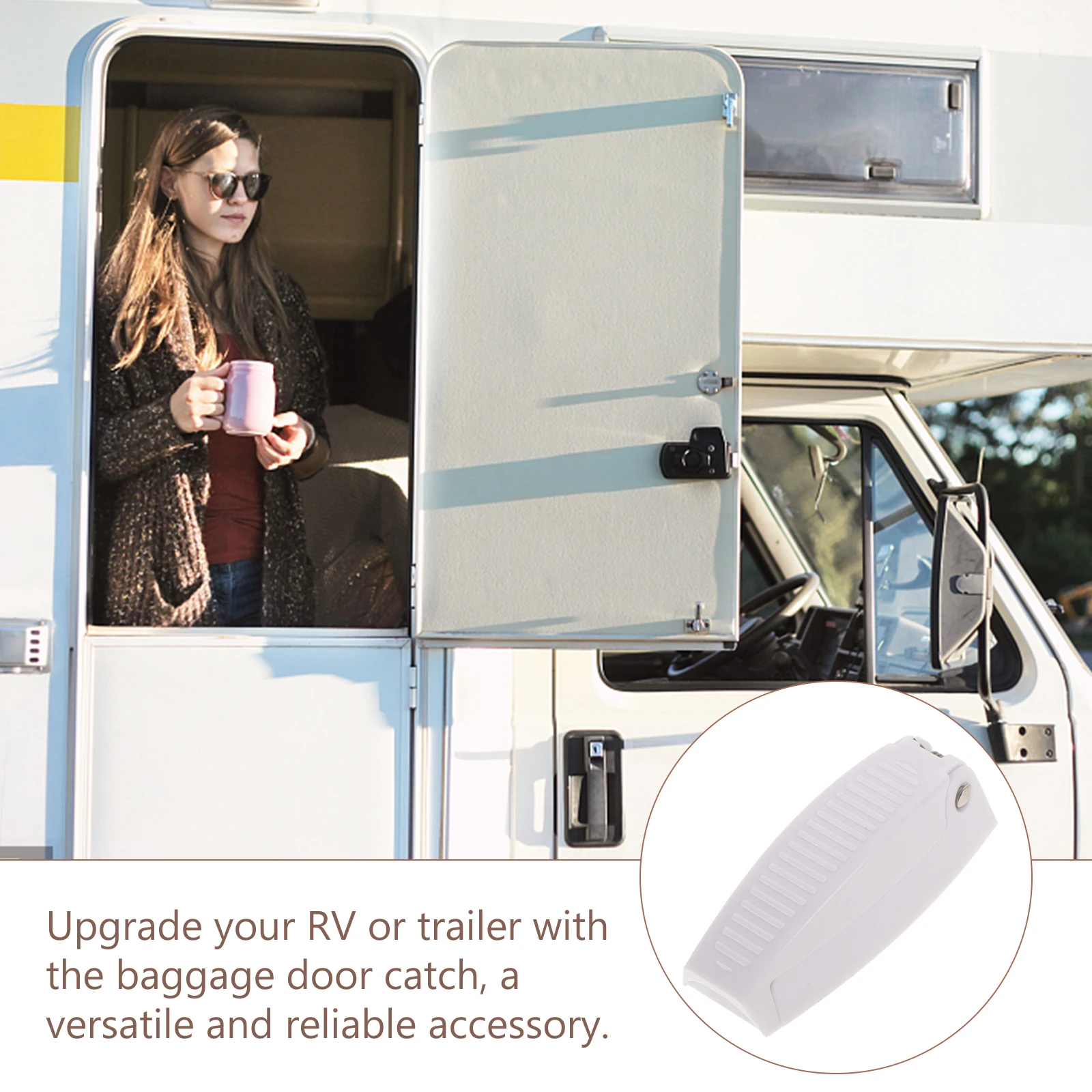 Baggage Door Catch for Trailer Clips Holders Retainer Stainless Steel Durable Easy Install Motorhome Accessories 
Baggage Door Catch for Trailer Clips Holders Retainer Stainless Steel Durable Easy Install Motorhome Accessories