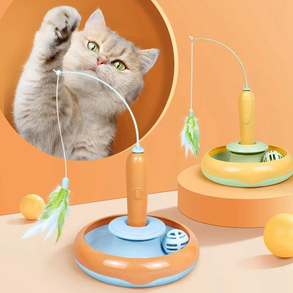 Interactive Cat Toy For Indoor Cats Automatic Pet Feather Exercise Toys ° Rotating Feather And Track Balls With Bell Toys Snake
Interactive Cat Toy For Indoor Cats Automatic Pet Feather Exercise Toys ° Rotating Feather And Track Balls With Bell Toys Snake