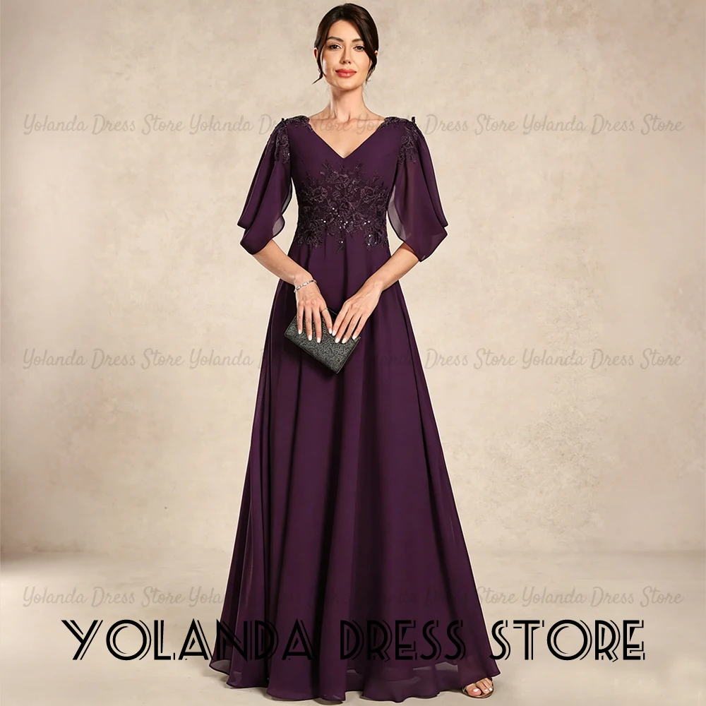 Yolanda Women's Wedding Party A-line V-Neck Sequin Lace Wedding Guest Dresses Cape sleeves vestido de festa casamento Customized
Yolanda Women's Wedding Party A-line V-Neck Sequin Lace Wedding Guest Dresses Cape sleeves vestido de festa casamento Customized
