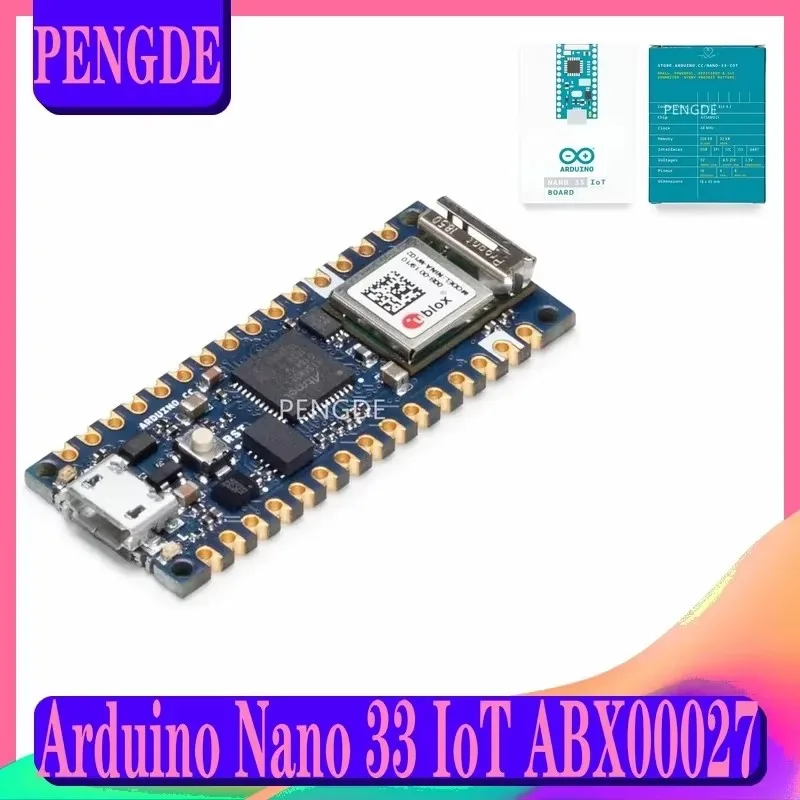 Original Arduino Nano 33 IoT ABX00027 ATSAMD21 development board imported from Italy
Original Arduino Nano 33 IoT ABX00027 ATSAMD21 development board imported from Italy