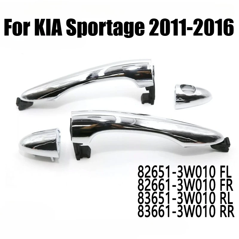 Car Chrome Outside Door Handle For Kia Sportage 2011-2016 82661-3W000 826513W010 826613W010 83651-3W000 826523W010 83661-3W000
Car Chrome Outside Door Handle For Kia Sportage 2011-2016 82661-3W000 826513W010 826613W010 83651-3W000 826523W010 83661-3W000