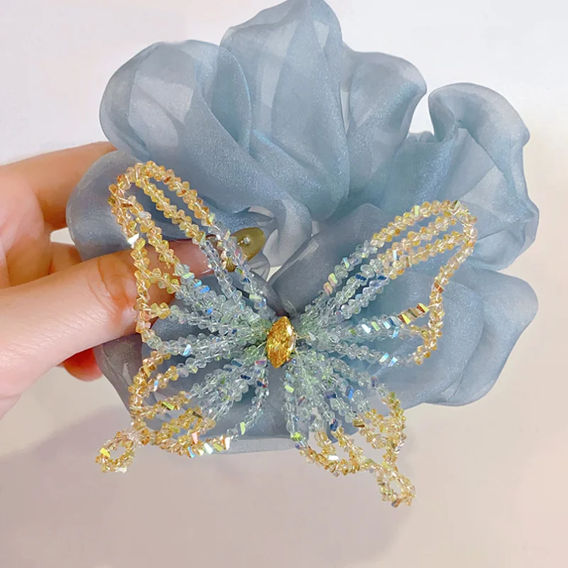 Super Fairy Crystal Butterfly OrganzaHair Band Headband Handmade Hair Ties Girls Sweet Ponytail Hair Rope Women Hair Accessory
Super Fairy Crystal Butterfly OrganzaHair Band Headband Handmade Hair Ties Girls Sweet Ponytail Hair Rope Women Hair Accessory