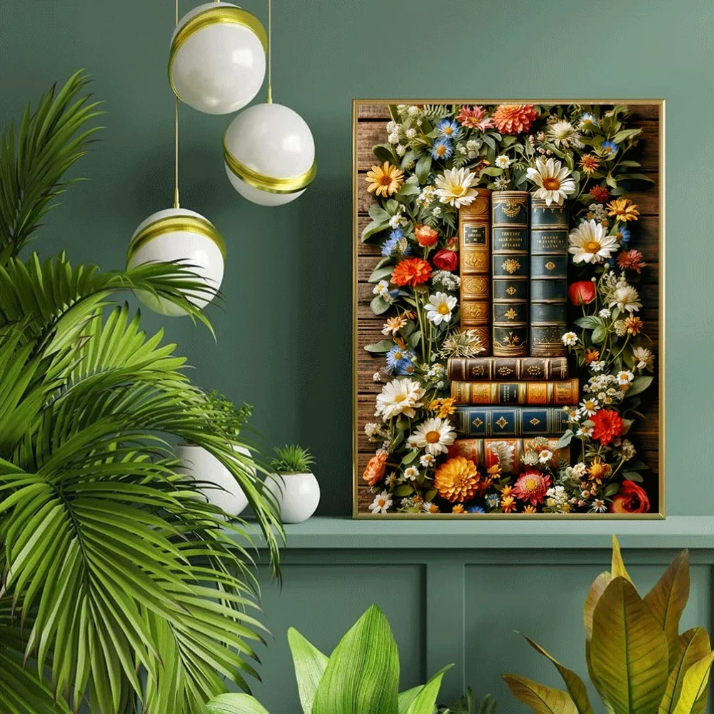 1000pcs Retro Book & Floral Jigsaw Puzzle - Antique Style Illustration, Family Fun Activity, DIY Home Decor, Colored Floral Co
1000pcs Retro Book & Floral Jigsaw Puzzle - Antique Style Illustration, Family Fun Activity, DIY Home Decor, Colored Floral Co