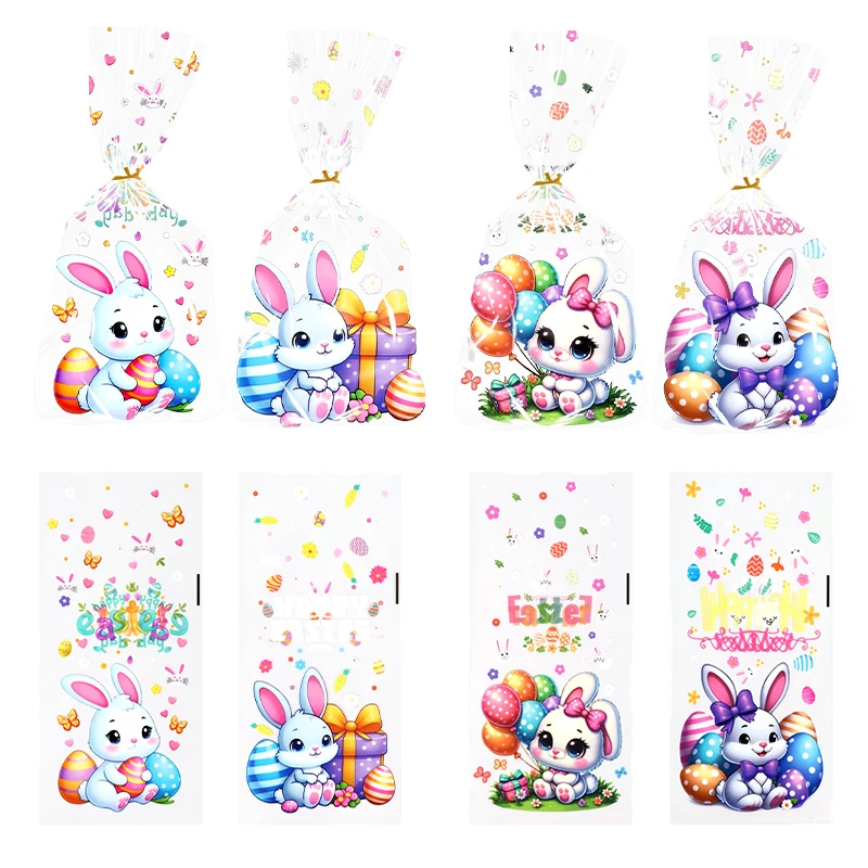 50/100pcs Easter Transparent Candy Cookie Bags Cute Rabbit Eggs Dessert Gift Packaging Pouch 2025 Happy Easter Party Decoration
50/100pcs Easter Transparent Candy Cookie Bags Cute Rabbit Eggs Dessert Gift Packaging Pouch 2025 Happy Easter Party Decoration