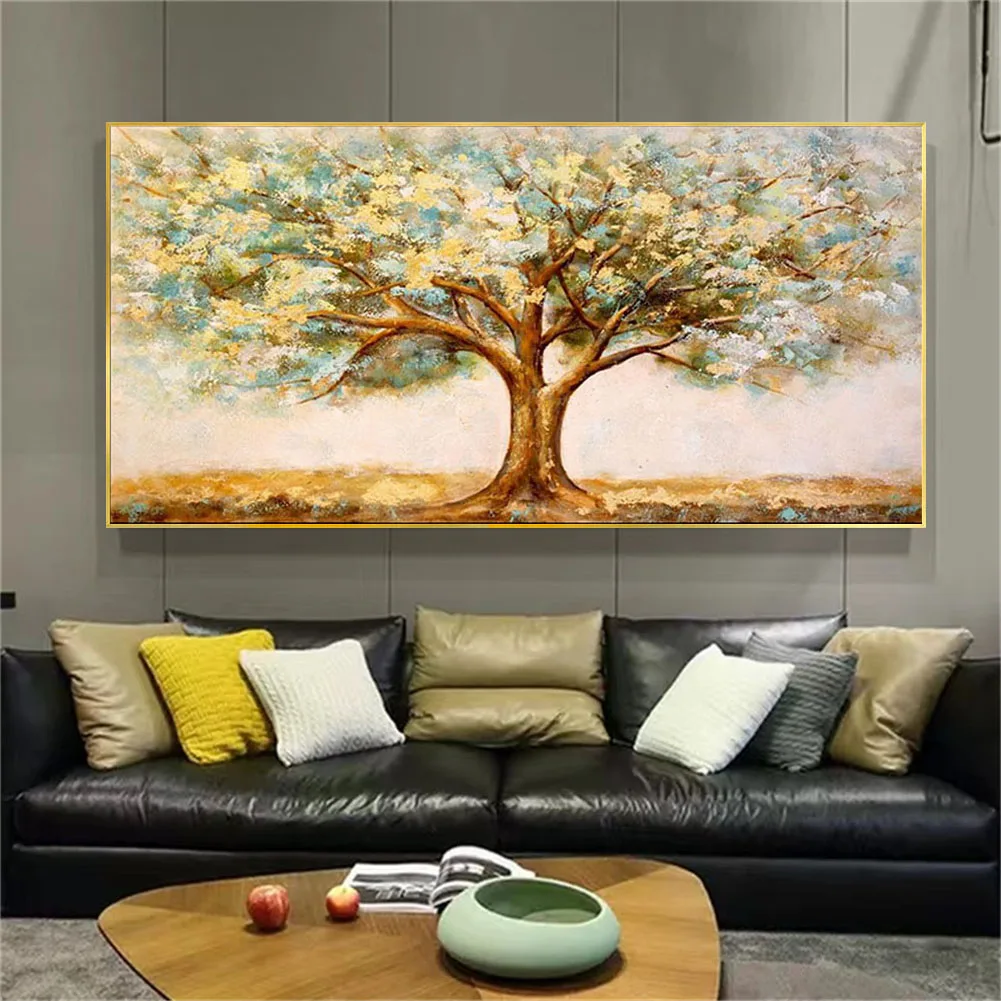 100% Hand-Painted Abstract Oil Painting On Canvas Gold Tree Art Picture For Home Wall Decor Paintings Decorate Living Room Salon
100% Hand-Painted Abstract Oil Painting On Canvas Gold Tree Art Picture For Home Wall Decor Paintings Decorate Living Room Salon