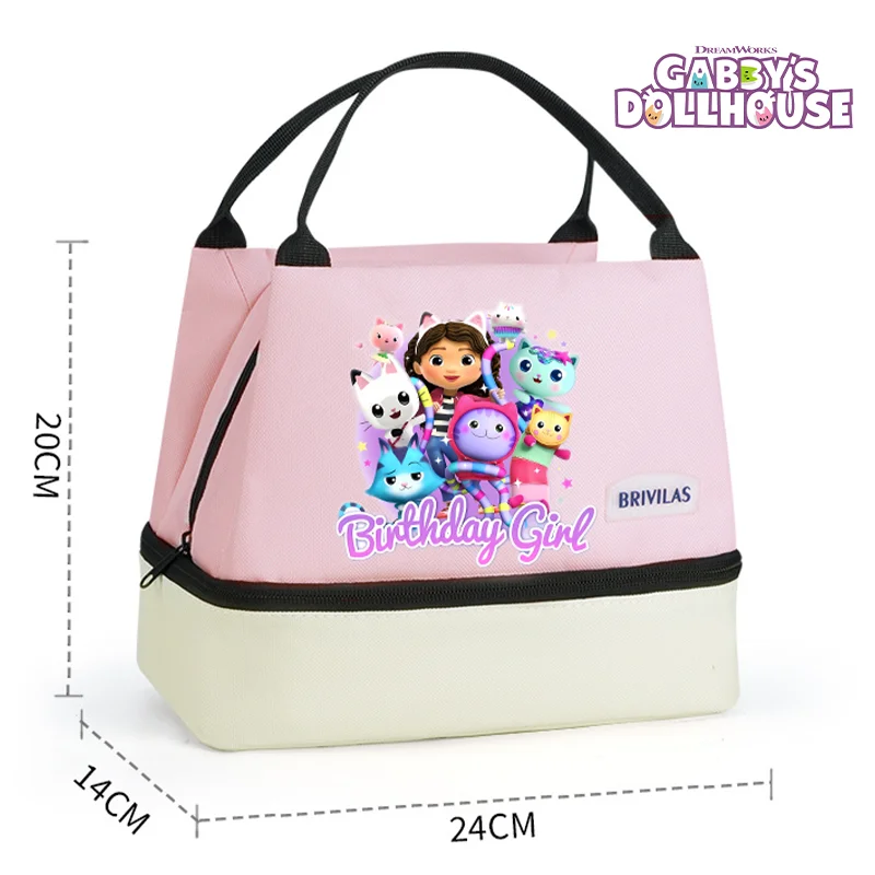 Изолированная сумка для обеда Gabby Dollhouse, портативная коробка для еды, сумки для хранения, женская складная сумка-холодильник в стиле аниме для офиса, школы, пикника
Изолированная сумка для обеда Gabby Dollhouse, портативная коробка для еды, сумки для хранения, женская складная сумка-холодильник в стиле аниме для офиса, школы, пикника