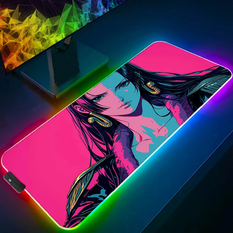 RGB LED Mouse Pad Laptop Keyboard Pad Non-Slip Tablet Pad One Piece Boa Hancock PC Accessories Cartoon Mousepad Gaming Desk Mat
RGB LED Mouse Pad Laptop Keyboard Pad Non-Slip Tablet Pad One Piece Boa Hancock PC Accessories Cartoon Mousepad Gaming Desk Mat