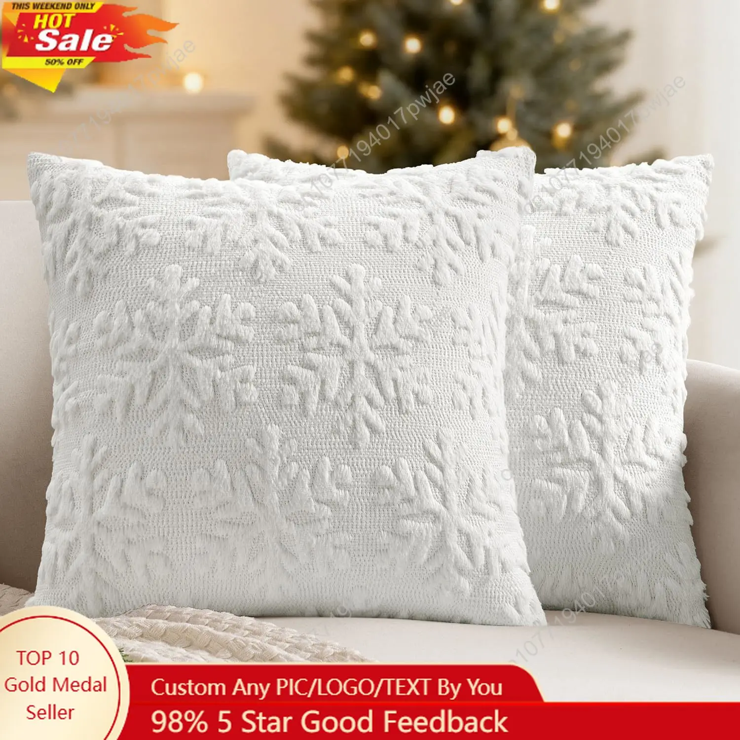 MIULEE Christmas Pure White Throw Pillow Covers Snowflakes Decorative 18×18 Inch Faux Wool Winter Festival Couch Pillow Covers S
MIULEE Christmas Pure White Throw Pillow Covers Snowflakes Decorative 18×18 Inch Faux Wool Winter Festival Couch Pillow Covers S