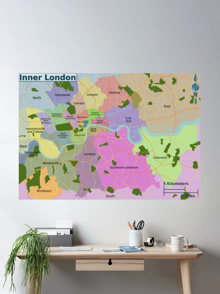 London Neighborhoods Map Art Picture Print Silk Poster Home Wall Decor
London Neighborhoods Map Art Picture Print Silk Poster Home Wall Decor