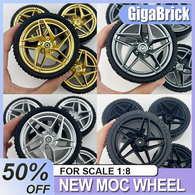 Wheel Hub Building Block Accessories Black Sliver GLOD Plating Hub Compatible MOC LEGO Scale 1:8 Chrismas Or Birthday Gifts
Wheel Hub Building Block Accessories Black Sliver GLOD Plating Hub Compatible MOC LEGO Scale 1:8 Chrismas Or Birthday Gifts