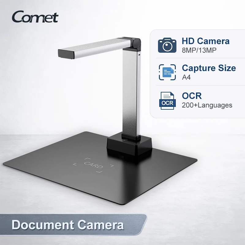 USB A4 Overhead Document Scanner High-Performance OCR Aluminum Alloy 13MP Resolution Books Documents for Education Stock
USB A4 Overhead Document Scanner High-Performance OCR Aluminum Alloy 13MP Resolution Books Documents for Education Stock