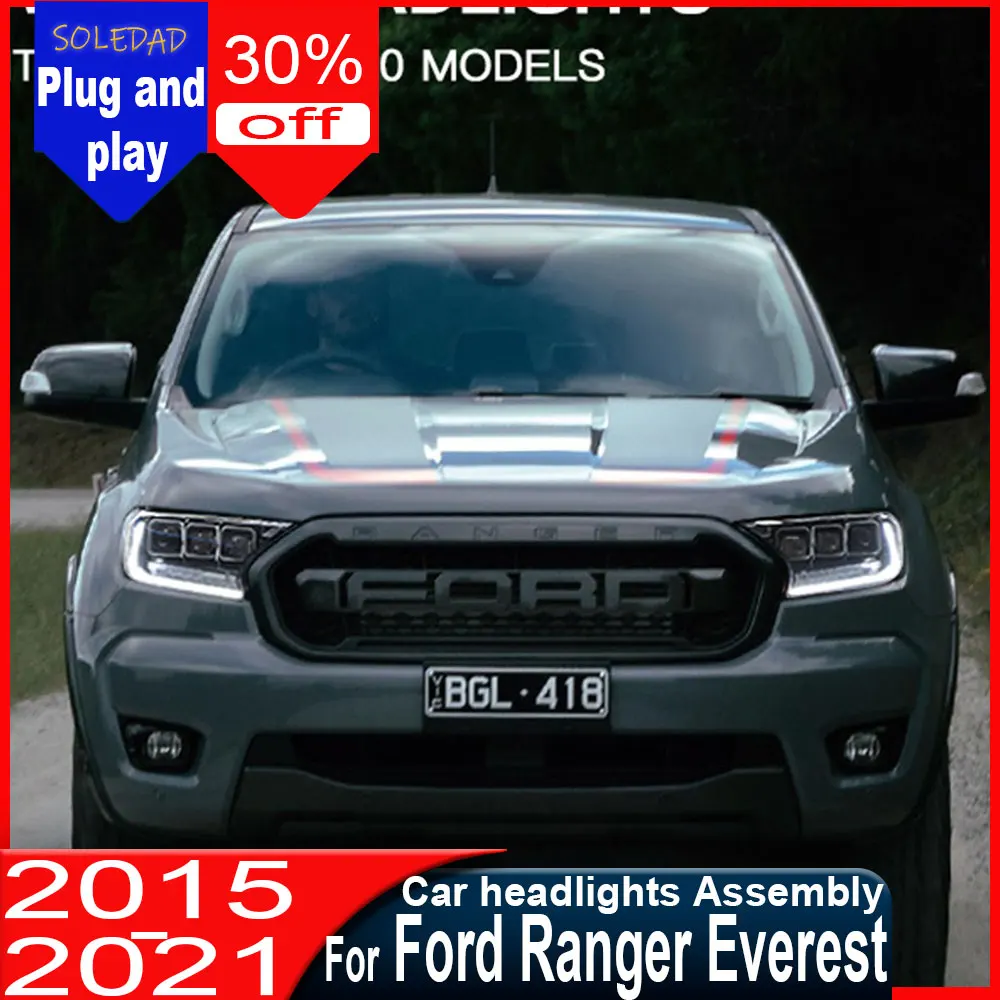 Car Headlight For Ford Ranger T7 T8 Everest 2016-2021 LED Auto Head light Assembly Upgrade Mustang DesignSignal Lamp DRL
Car Headlight For Ford Ranger T7 T8 Everest 2016-2021 LED Auto Head light Assembly Upgrade Mustang DesignSignal Lamp DRL