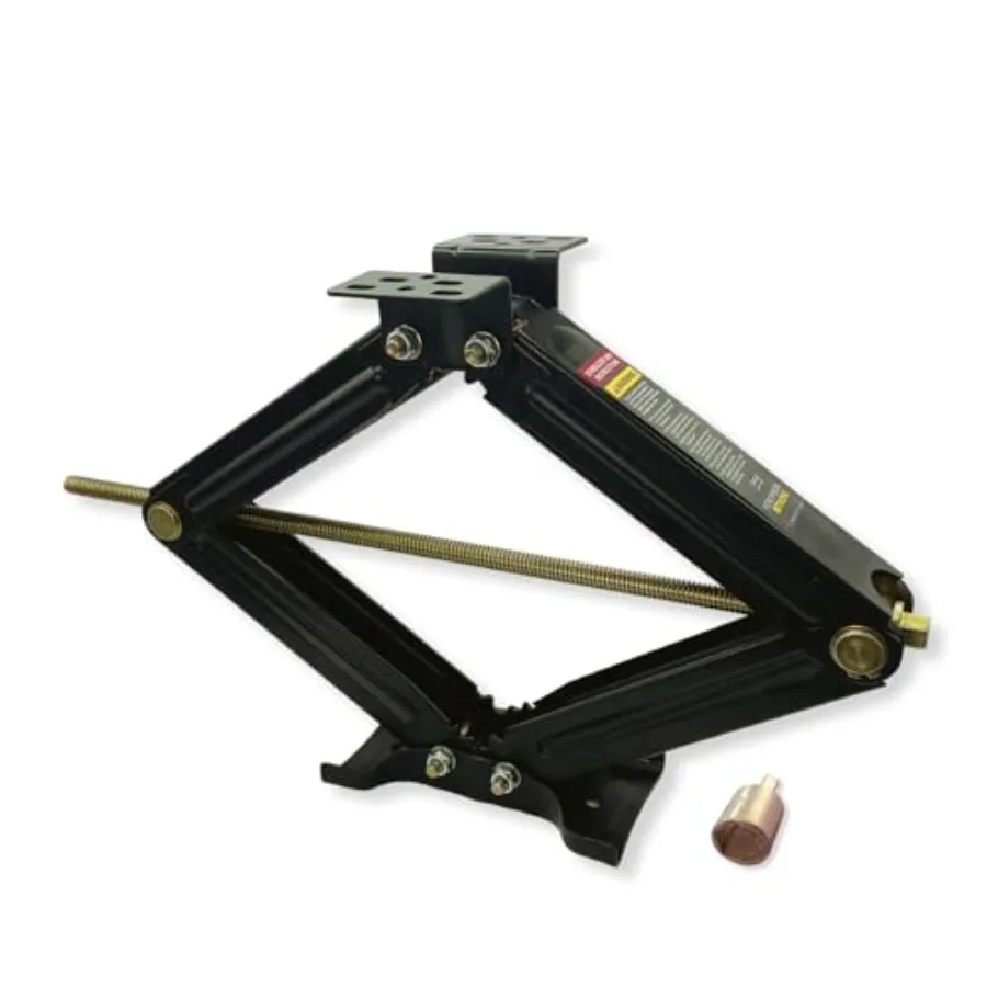 JSC-30-IND Scissor Jack Single Manual Jack for Travel Trailers Fifth Wheels and Campers Bowtie Base Design 7 500 lb Load Rating
JSC-30-IND Scissor Jack Single Manual Jack for Travel Trailers Fifth Wheels and Campers Bowtie Base Design 7 500 lb Load Rating