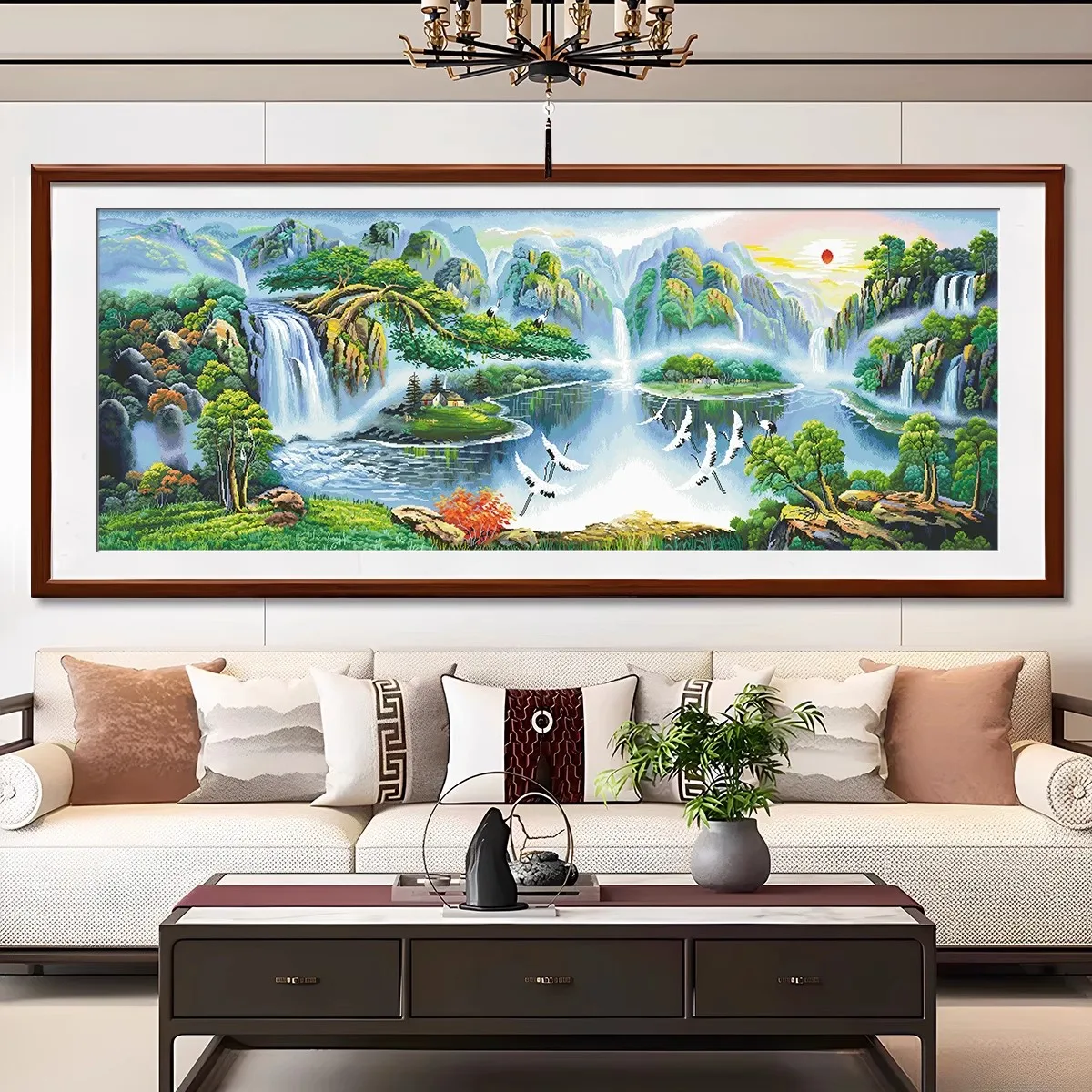 11ct 240x90cm Waterfall Embroidery DIY Chinese Style Printed Kits Cross Stitch Needlework Set Home Decor Crafts
11ct 240x90cm Waterfall Embroidery DIY Chinese Style Printed Kits Cross Stitch Needlework Set Home Decor Crafts