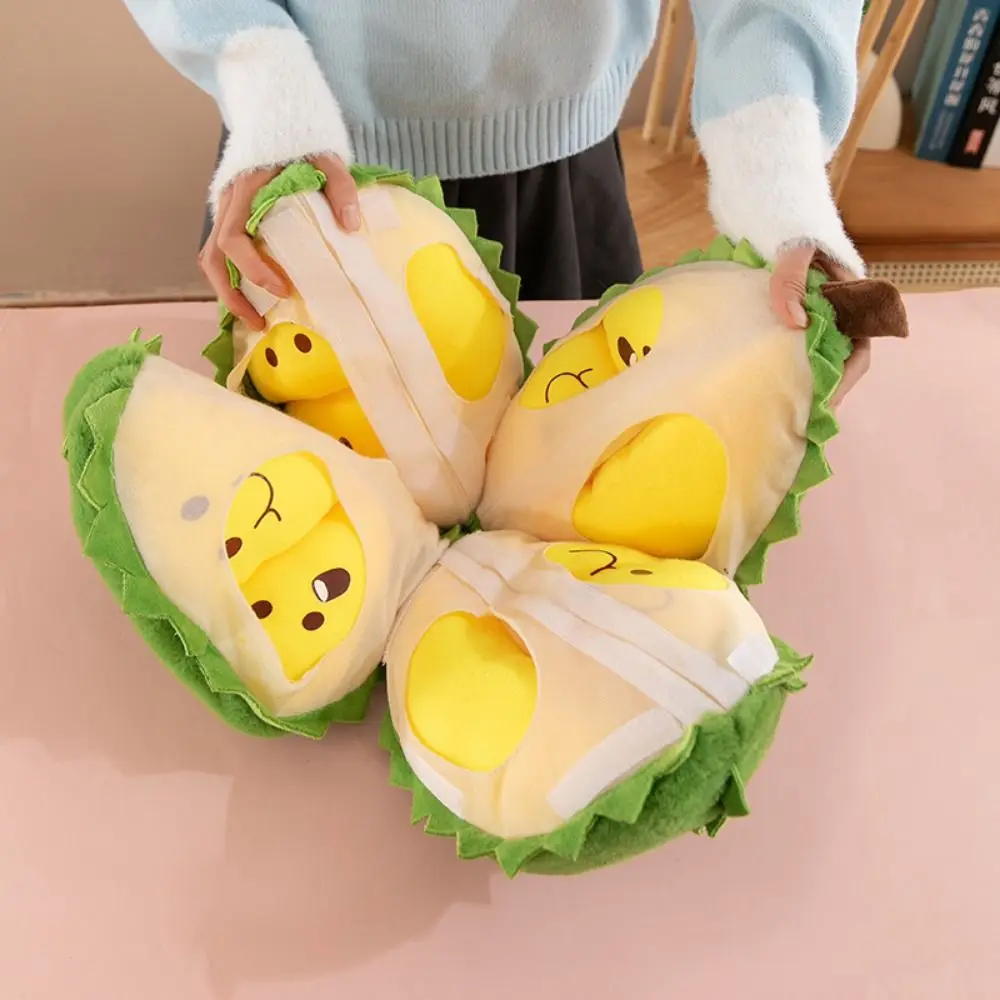 Fluffy Detachable Durian Plush Toy Collection Appease Fruit Durian Plush Pillow Cartoon Cute Peeling Durian Plush Doll 
Fluffy Detachable Durian Plush Toy Collection Appease Fruit Durian Plush Pillow Cartoon Cute Peeling Durian Plush Doll