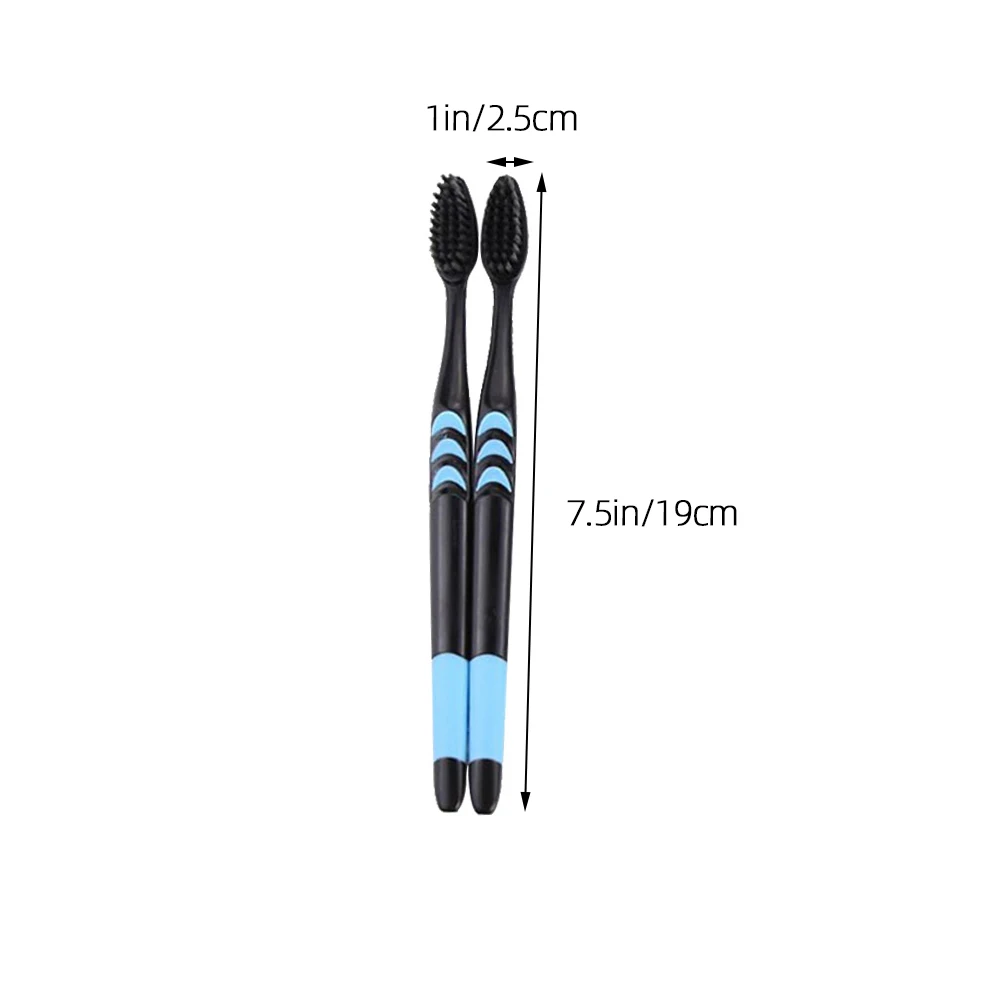 10 Pcs Charcoal Toothbrush Anti-slip Handle Soft Bristles Black Adult Dental Hygiene Oral Anti-Slip Handle Brush Care
10 Pcs Charcoal Toothbrush Anti-slip Handle Soft Bristles Black Adult Dental Hygiene Oral Anti-Slip Handle Brush Care