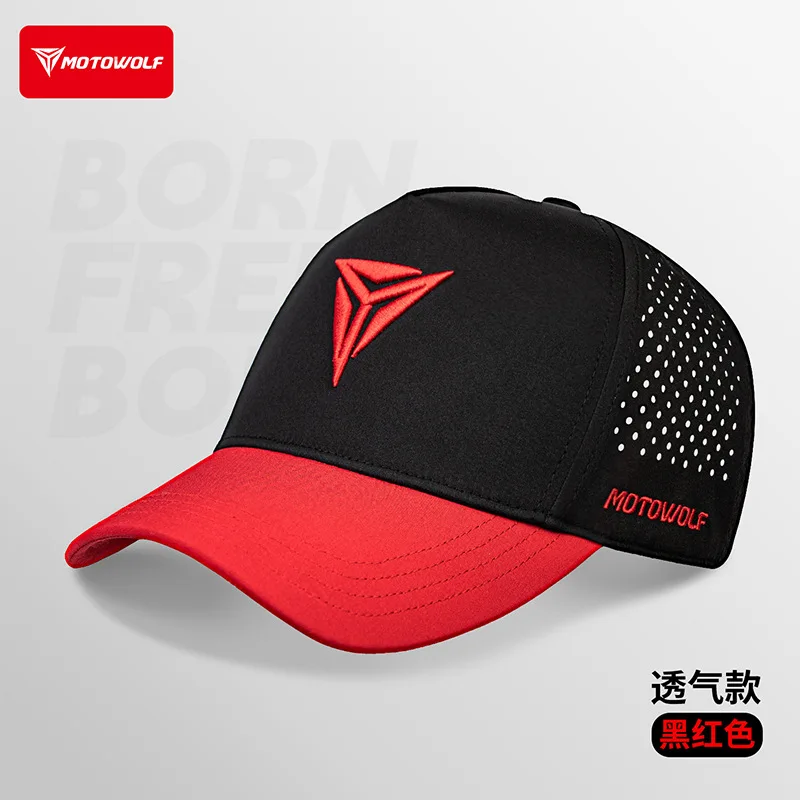 Motorcycle Riding Cap, Breathable Quick Dry Sweat-Wicking Baseball Hat, Daily Commute Sun Protection Hat