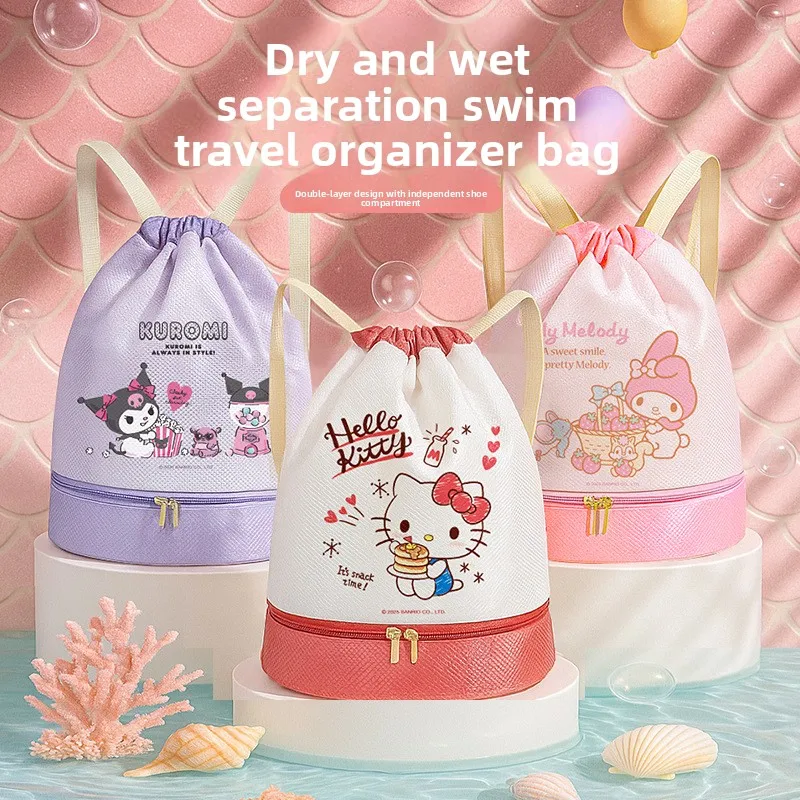 Hello Kitty Swim Bag, Large Capacity Dry Wet Separation Waterproof Storage Tote, Outdoor Beach Pool Travel Gym Sports Organizer
Hello Kitty Swim Bag, Large Capacity Dry Wet Separation Waterproof Storage Tote, Outdoor Beach Pool Travel Gym Sports Organizer