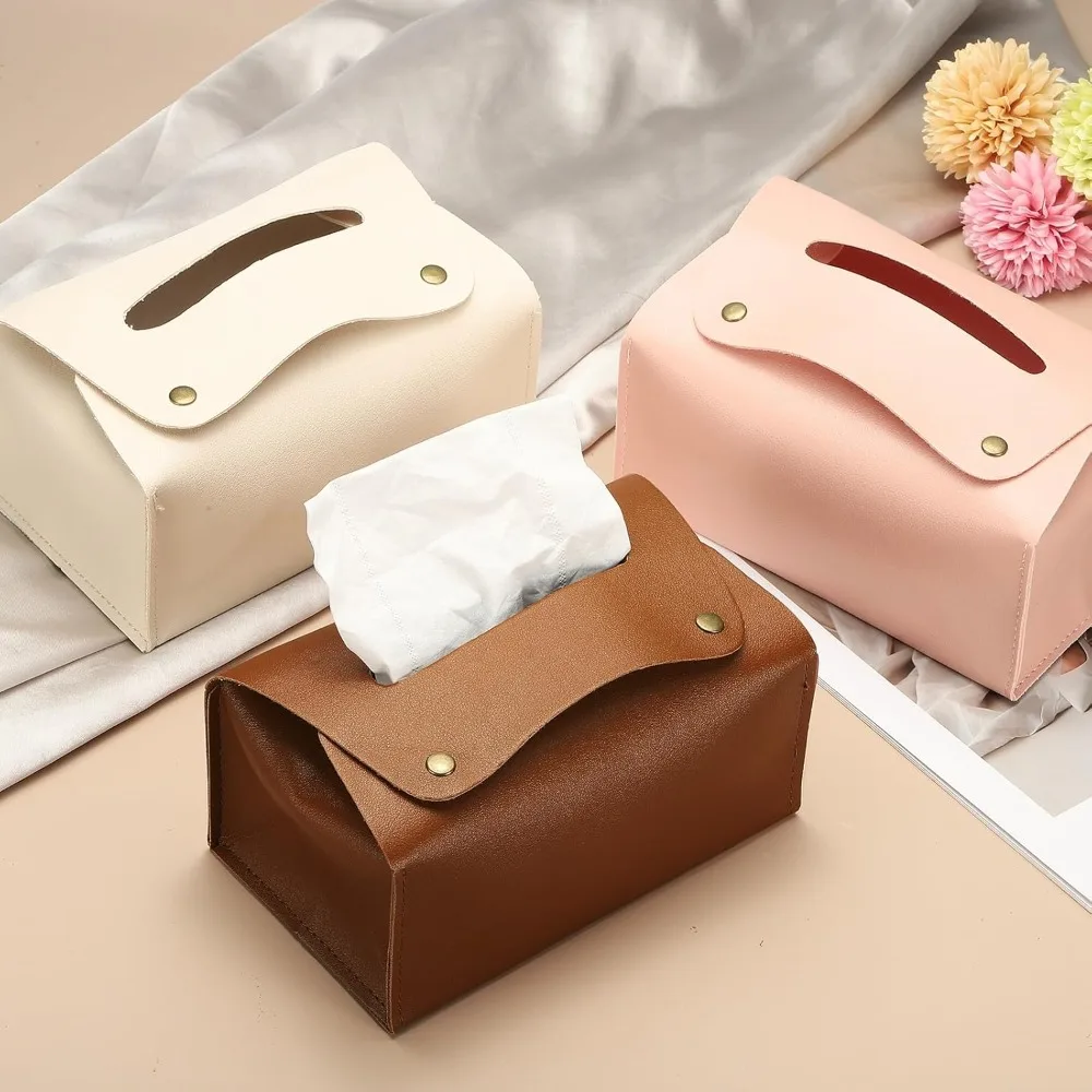 1pc Faux Leather Tissue Box Cover, Rectangular PU Tissue Box Cover with Button Tissue Holder Bag for Home/Car/Office Decor
1pc Faux Leather Tissue Box Cover, Rectangular PU Tissue Box Cover with Button Tissue Holder Bag for Home/Car/Office Decor