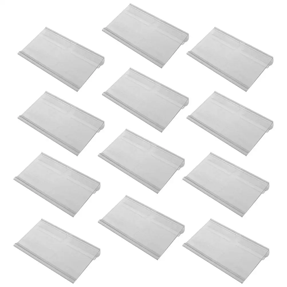 60 Pcs Price Tag Display Holders Clear Plastic Label Hooks for Retail Store Shelf Sign Holder Stand Price Display
60 Pcs Price Tag Display Holders Clear Plastic Label Hooks for Retail Store Shelf Sign Holder Stand Price Display