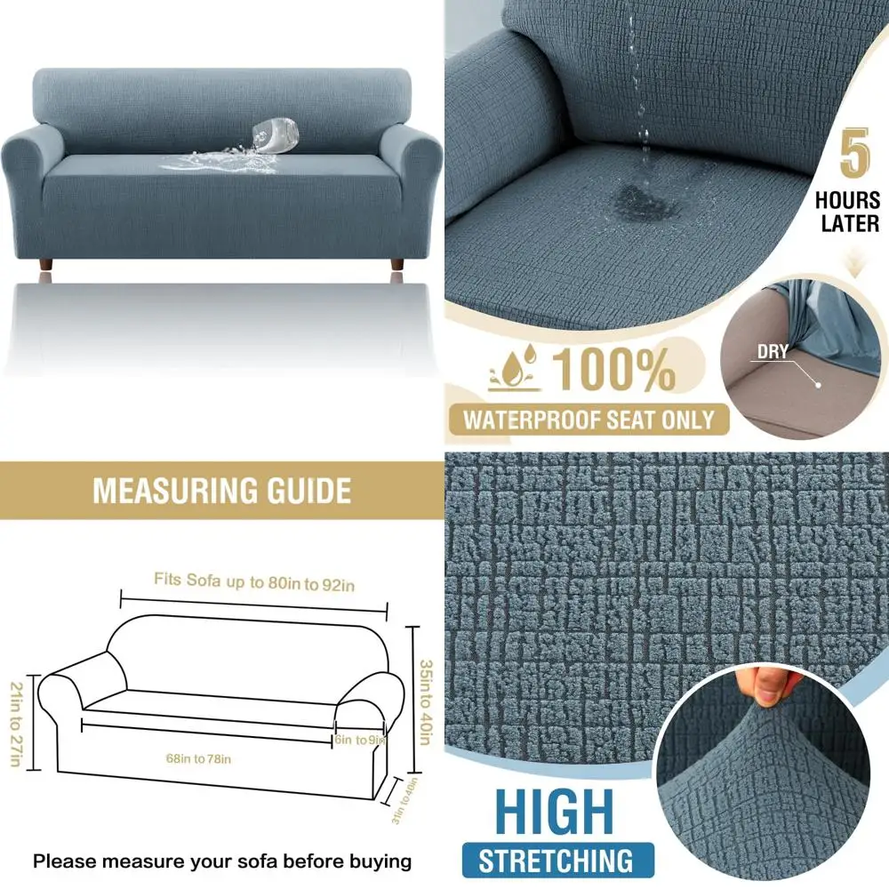 Водонепроницаемый эластичный чехол для дивана с эластичным дном — цельный жаккардовый чехол для дивана для защиты мебели
Водонепроницаемый эластичный чехол для дивана с эластичным дном — цельный жаккардовый чехол для дивана для защиты мебели