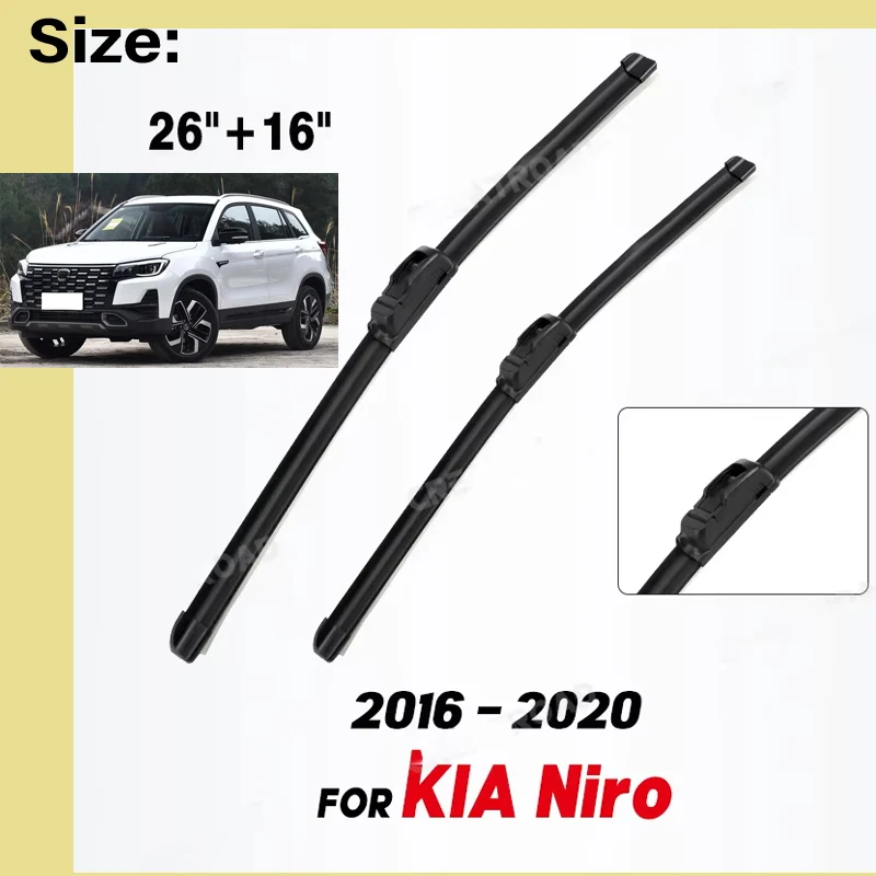Wiper LHD Hybrid Front Wiper Blades For KIA Niro 2016 - 2020 Windshield Windscreen Clean Window Car Rain Brushes 26"+16"
Wiper LHD Hybrid Front Wiper Blades For KIA Niro 2016 - 2020 Windshield Windscreen Clean Window Car Rain Brushes 26"+16"