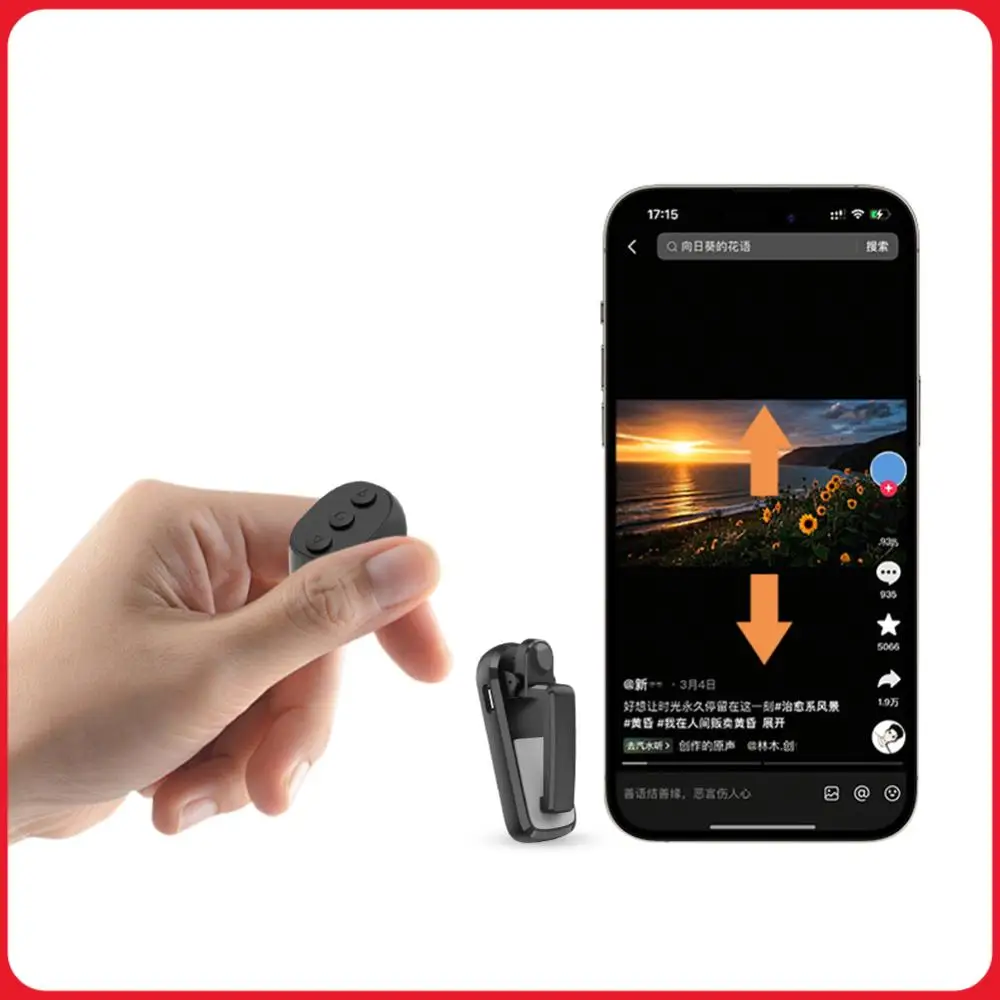 Fingertip Ring RC Page Turners Lightweight Wireless Remote Tablets Page Camera Remote Clicker for E-book Clicker Accessory
Fingertip Ring RC Page Turners Lightweight Wireless Remote Tablets Page Camera Remote Clicker for E-book Clicker Accessory