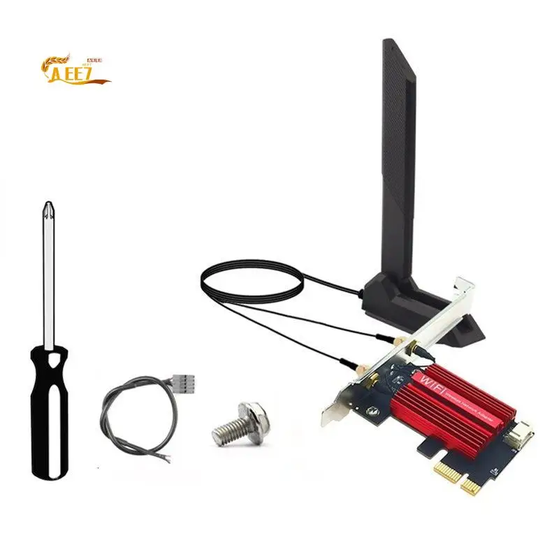 AEE7-Wifi6 AX200 Bluetooth 5.2 Dual Band 2.4G/5Ghz Wifi Card 802.11AX PCI Express Wireless Network Adapter For PC
AEE7-Wifi6 AX200 Bluetooth 5.2 Dual Band 2.4G/5Ghz Wifi Card 802.11AX PCI Express Wireless Network Adapter For PC