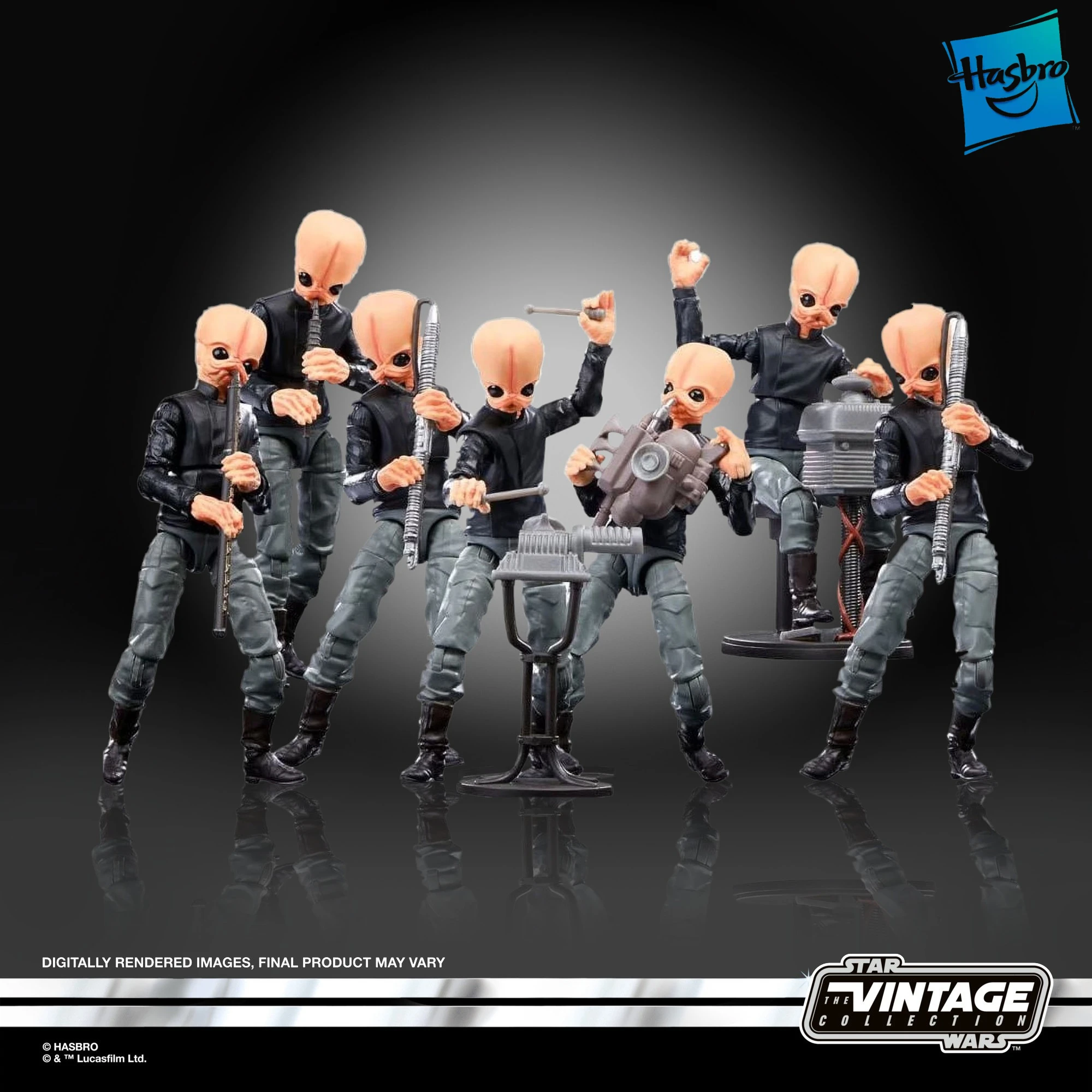 Hasbro Star Wars TVC 3.75" Figrin D'an Modal Nodes, Mos Eisley Cantina Band, 1/18 Scale, Official Licensed Action Toy Figures
Hasbro Star Wars TVC 3.75" Figrin D'an Modal Nodes, Mos Eisley Cantina Band, 1/18 Scale, Official Licensed Action Toy Figures
